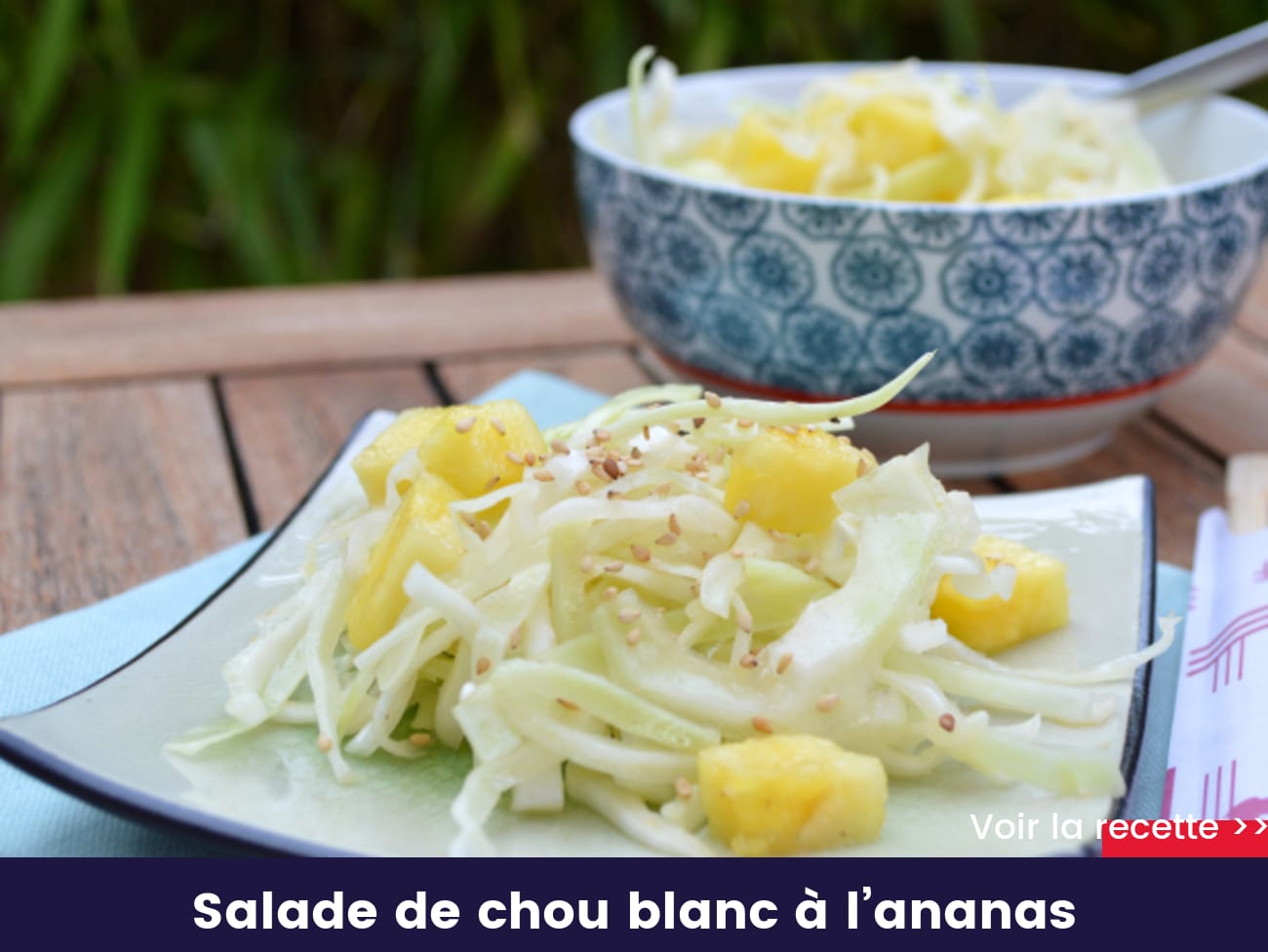 Salade de chou blanc à l’ananas